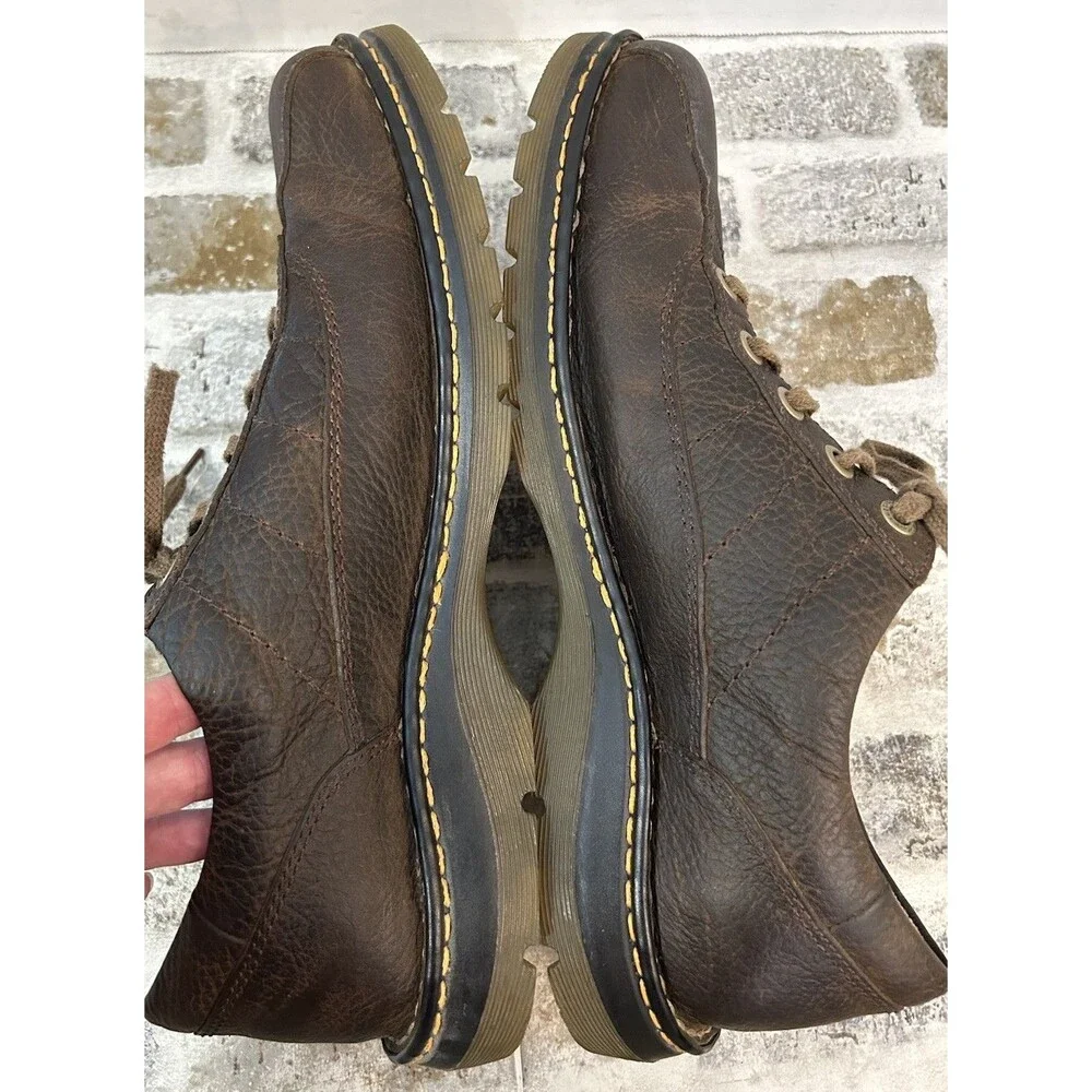 Vintage Dr Martens “John” Style Brown Leather Oxfords Grunge Y2K Men’s Size 14